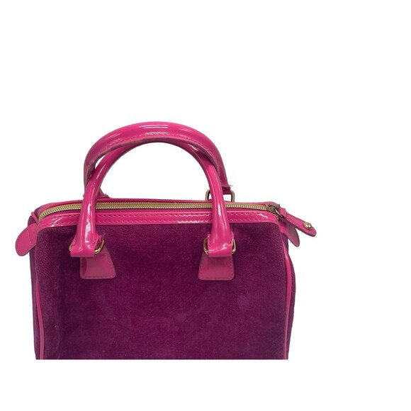 Victoria Secret Love Spell Handbag PINK Faux Suede Cosmetic Bag Zip Closure - Picture 13 of 16